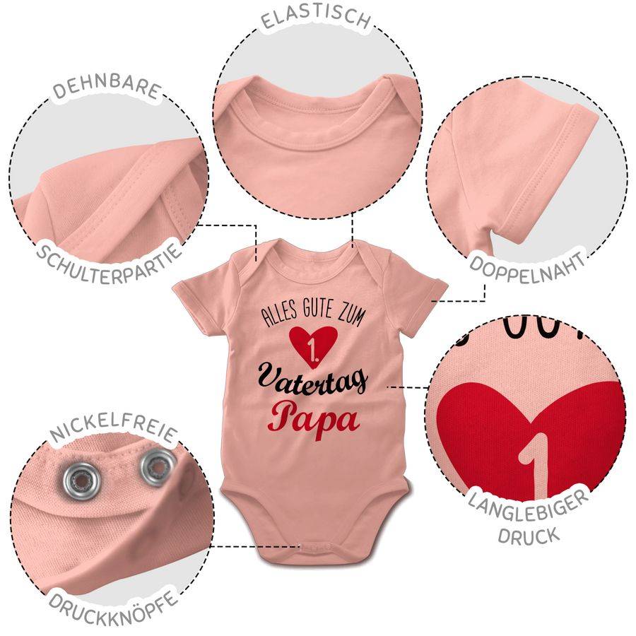 Shirtracer Alles Gute Zum Ersten Vatertag Papa Schwarz Shirts & Mehr Shirtracer