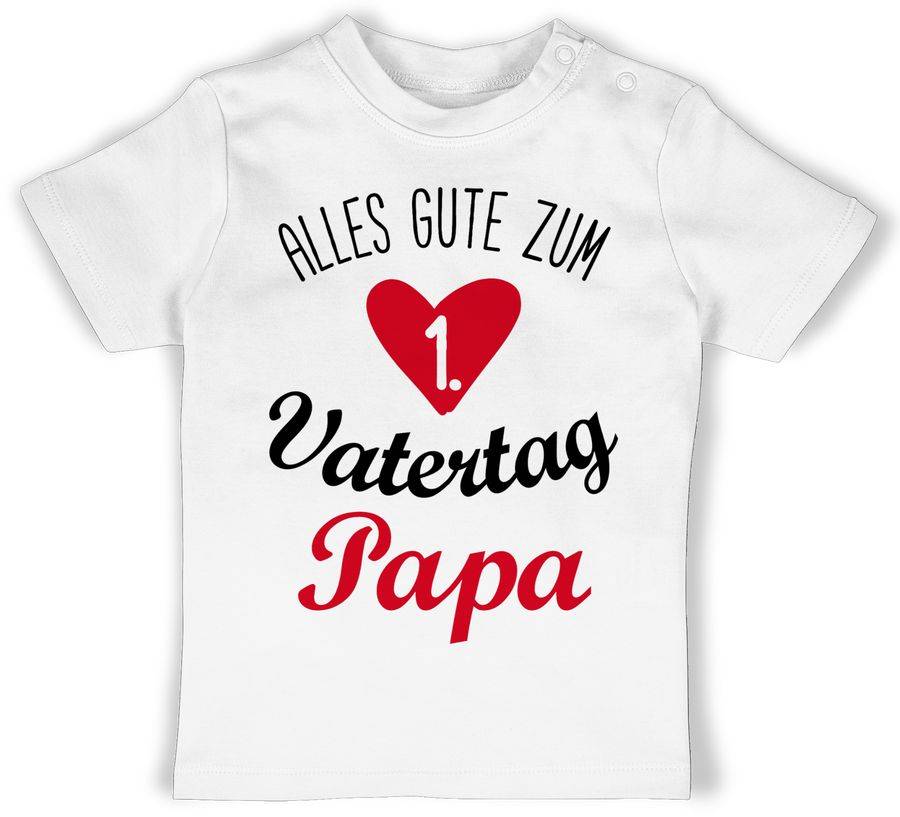 Shirtracer Alles gute zum ersten Vatertag Papa schwarz Shirts & Mehr Shirtracer