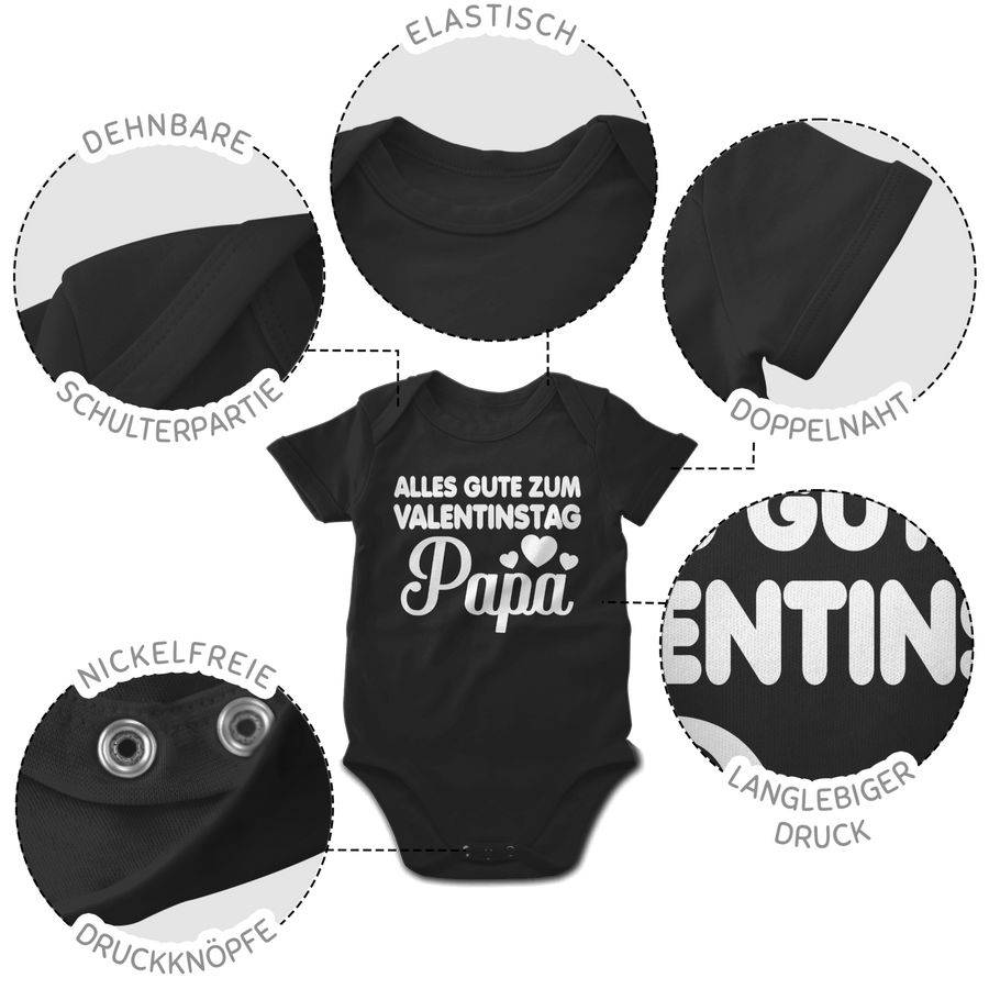 Shirtracer Alles Gute Zum Valentinstag Papa - Weiß Shirts & Mehr Shirtracer