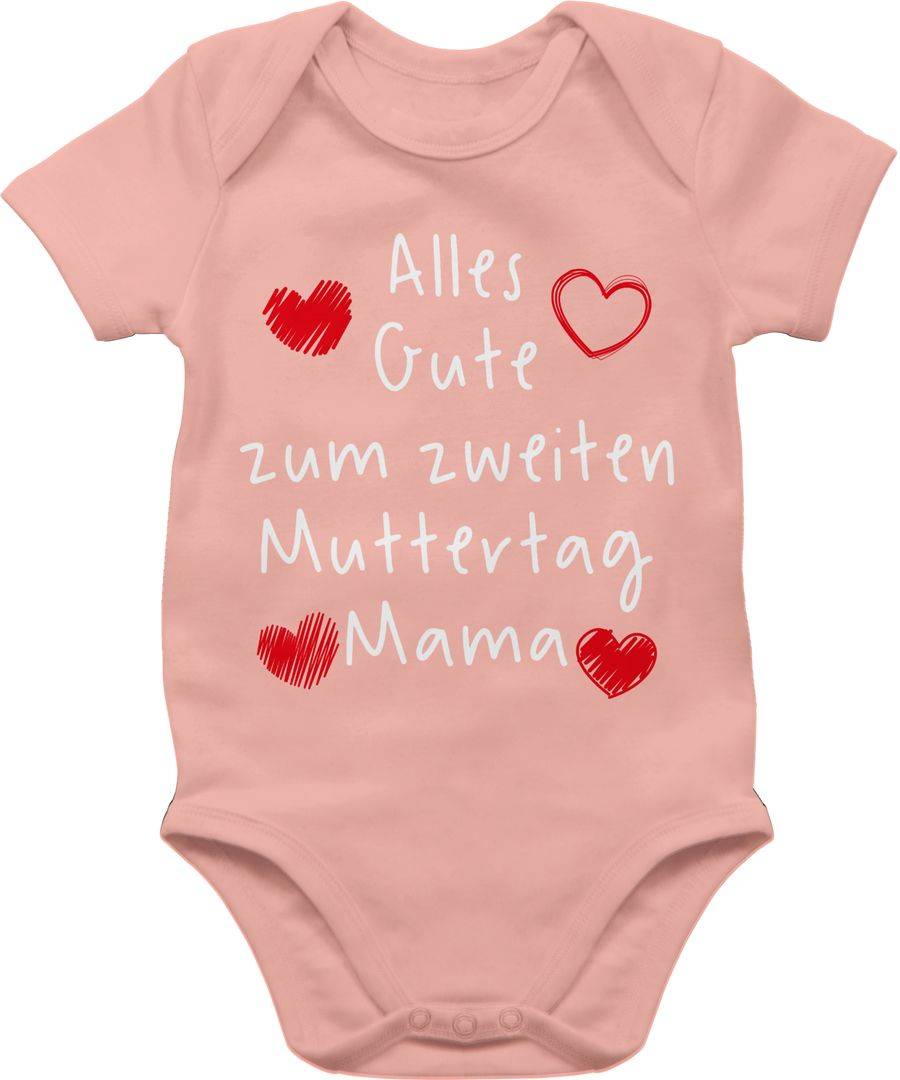 Shirtracer Alles Gute zum zweiten Muttertag Handschrift weiß Shirts & Mehr Shirtracer