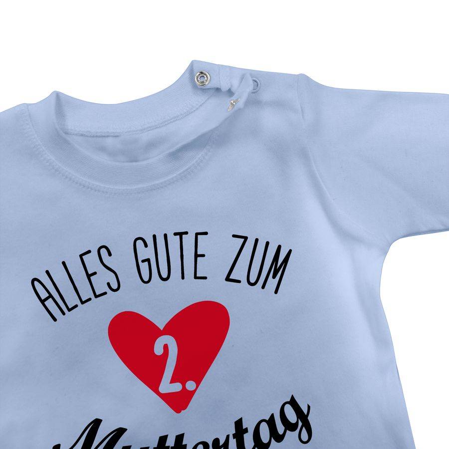 Shirtracer Alles Gute Zum Zweiten Muttertag - Schwarz/rot: T-Shirt Turnbeutel Shirtracer