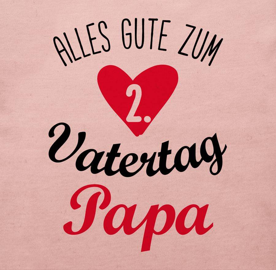 Shirtracer Alles Gute Zum Zweiten Vatertag - Schwarz/rot Shirts & Mehr Shirtracer