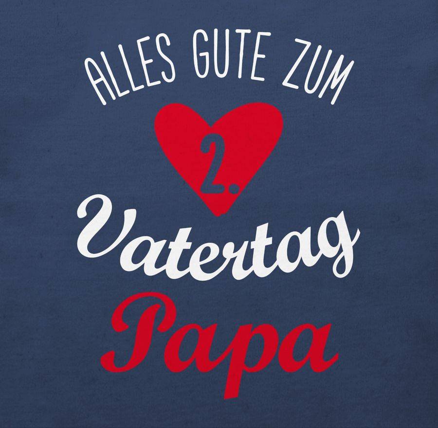 Shirtracer Alles Gute Zum Zweiten Vatertag - Weiß/rot: Tshirt Rucksack Shirtracer