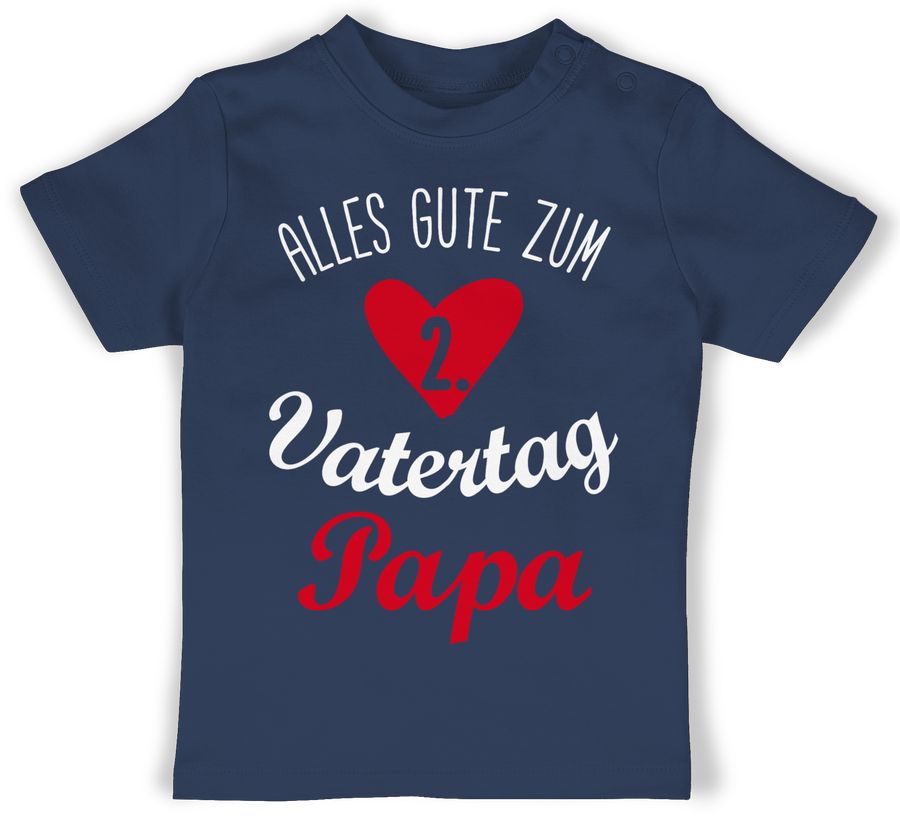 Shirtracer Alles gute zum zweiten Vatertag - weiß/rot: Tshirt Rucksack Shirtracer