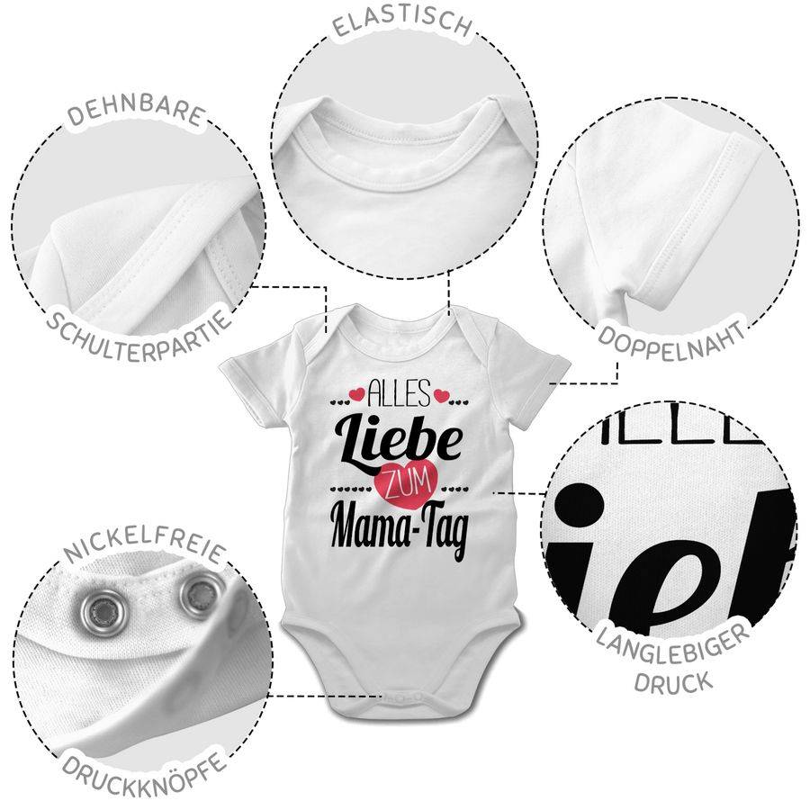 Shirtracer Alles Liebe Zum Mama-Tag Herzchen: Tshirt Rucksack Shirtracer