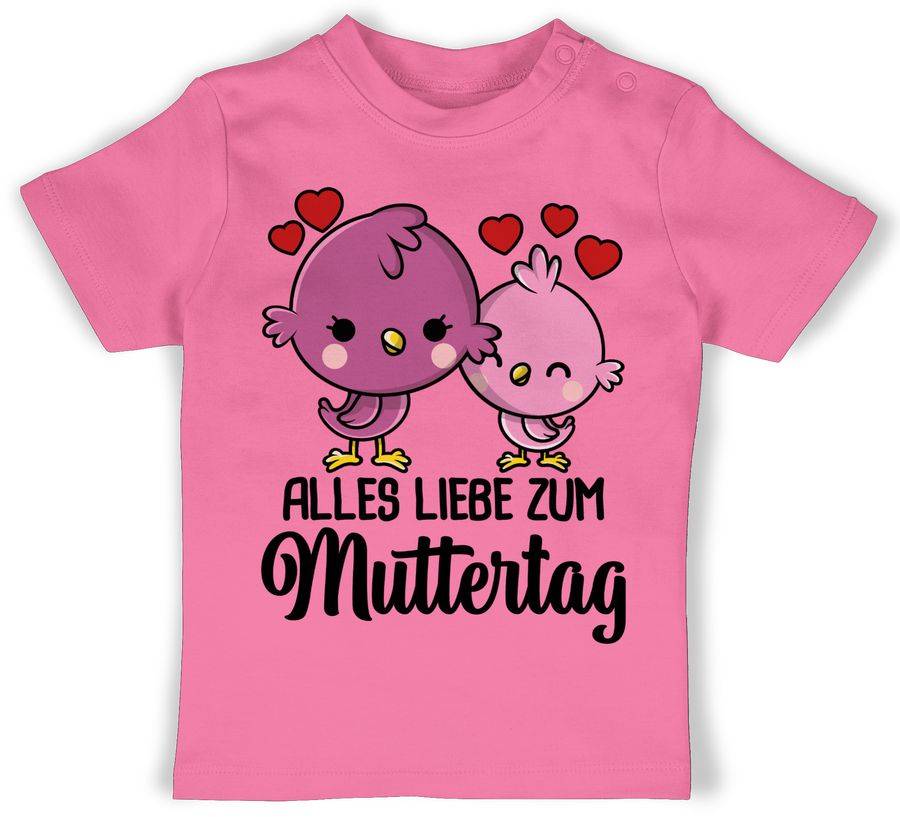 Shirtracer Alles liebe zum Muttertag mit Vögeln - schwarz Shirts & Mehr Shirtracer