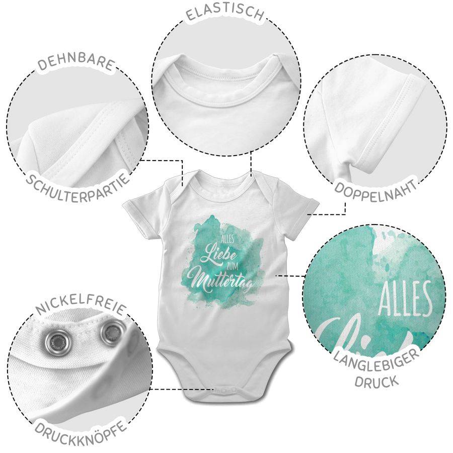 Shirtracer Alles Liebe Zum Muttertag- Türkis Shirts & Mehr Shirtracer