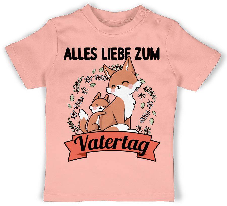Shirtracer Alles liebe zum Vatertag - Mit Füchsen: Tshirt Turnbeutel Shirtracer