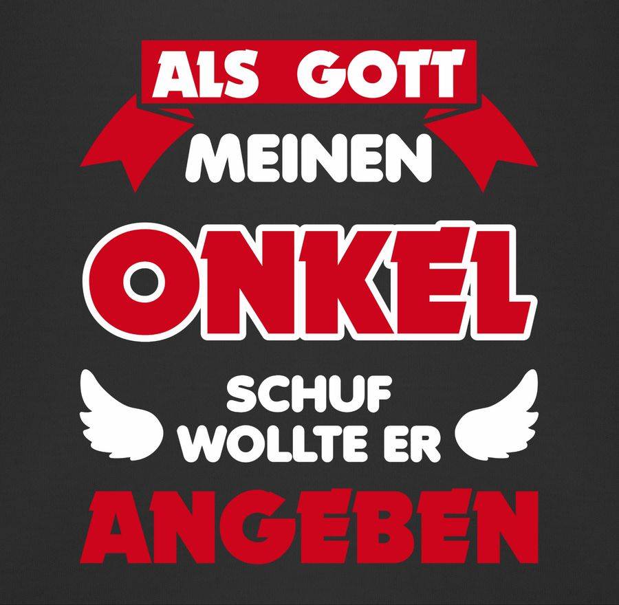Shirtracer Als Gott Meinen Onkel Schuf: Tshirt Rucksack Shirtracer