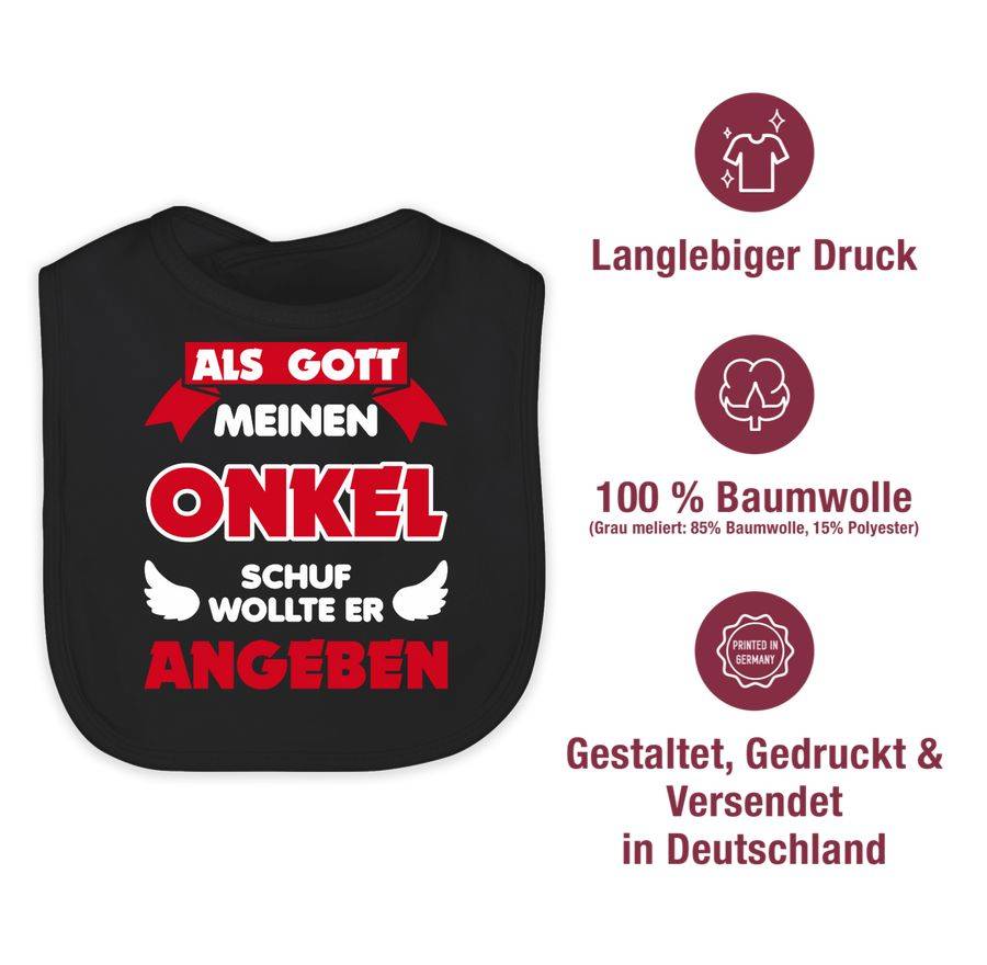 Shirtracer Als Gott Meinen Onkel Schuf: Tshirt Rucksack Shirtracer