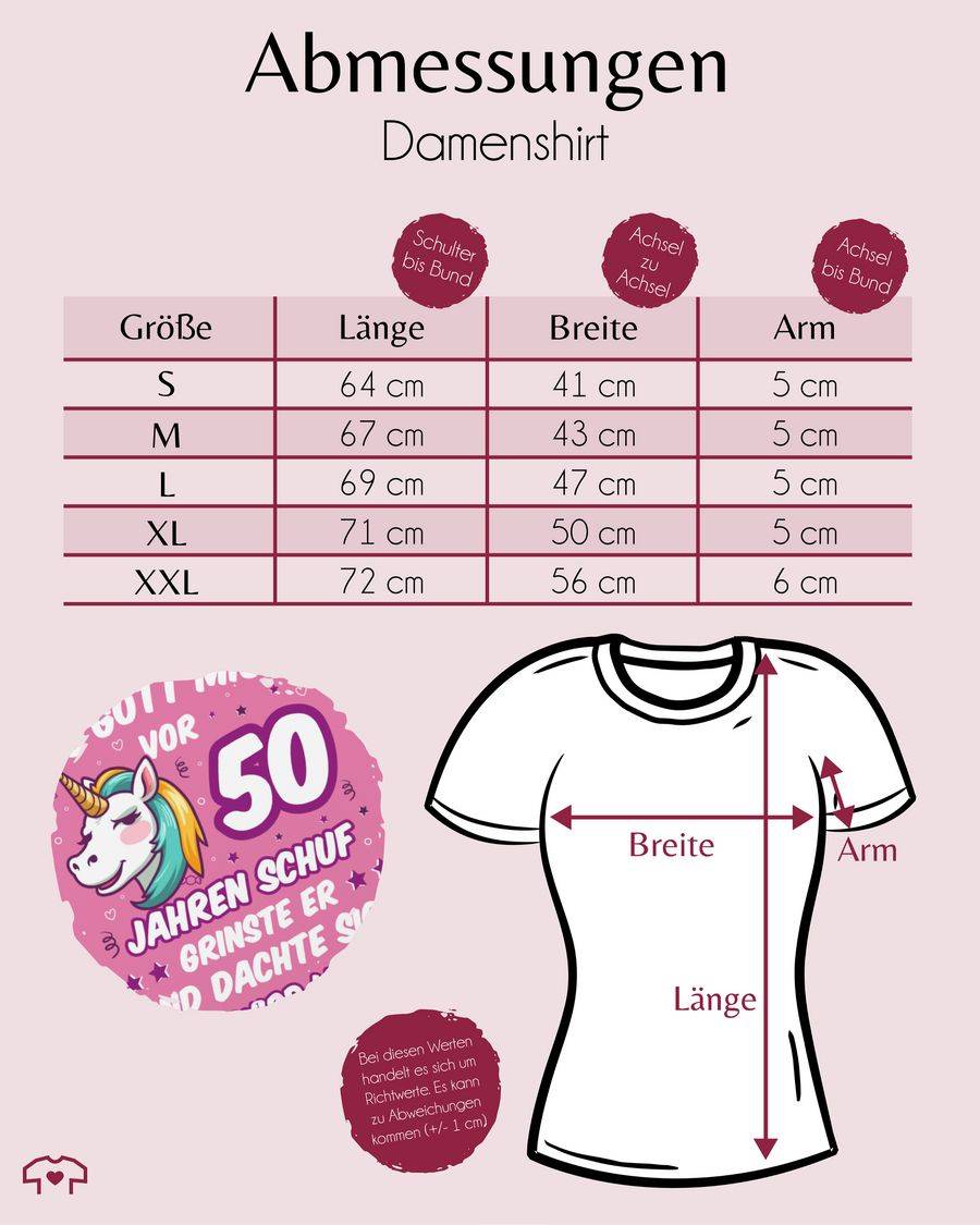 Shirtracer Als Gott Mich Vor 50 Jahren Schuf Grinste Er - Einhorn Einhornkopf: T-Shirt Ruck Shirtracer