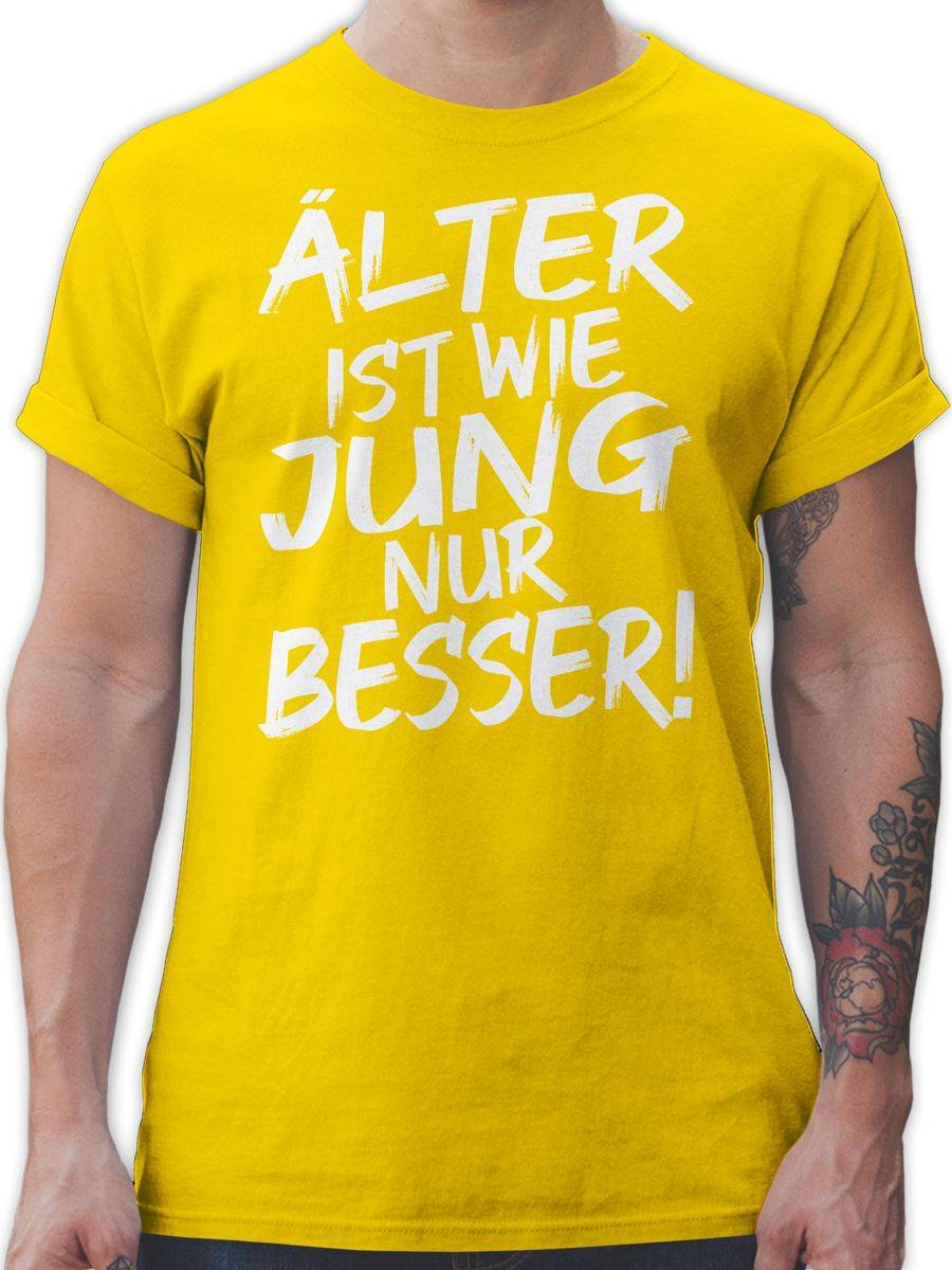 Shirtracer Älter ist wie jung nur besser - weiß: Tshirt Gym Bag Shirtracer