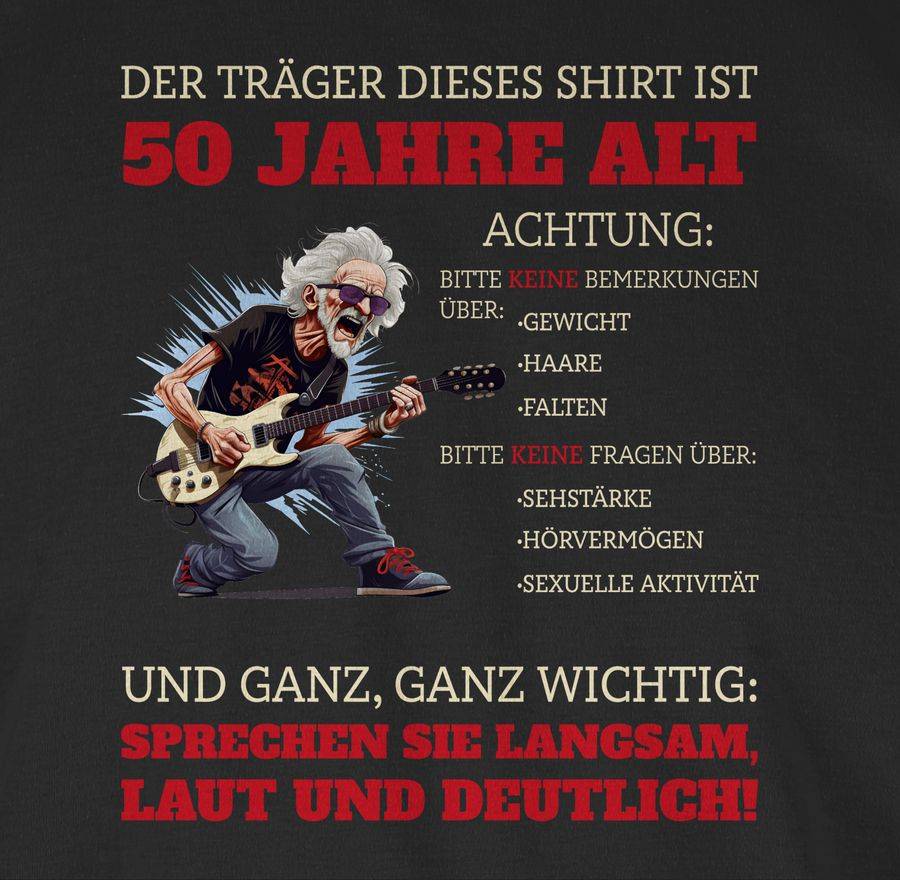 Shirtracer Alter Sack 50 - Der Träger Dieses Shirt Ist 50 Jahre: Tshirt Turnbeutel Shirtracer