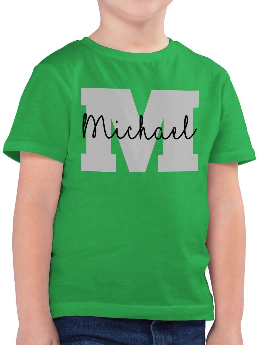 Shirtracer Anfangsbuchstaben Name - Persönliches Geschenk Personalisiert mit Namen bedrucke Shirtracer