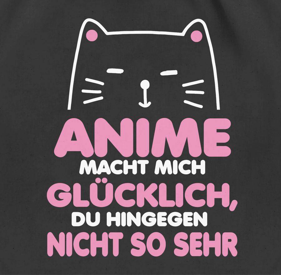 Shirtracer Anime Macht Mich Glücklich, Du Hingegen Nicht So Sehr - Weiß/rosa Shirts & Meh Shirtracer