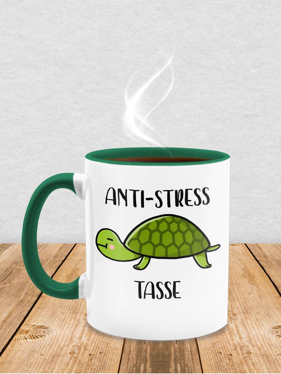 Shirtracer Anti Stress Tasse Schildkröte Shirts & Mehr Shirtracer