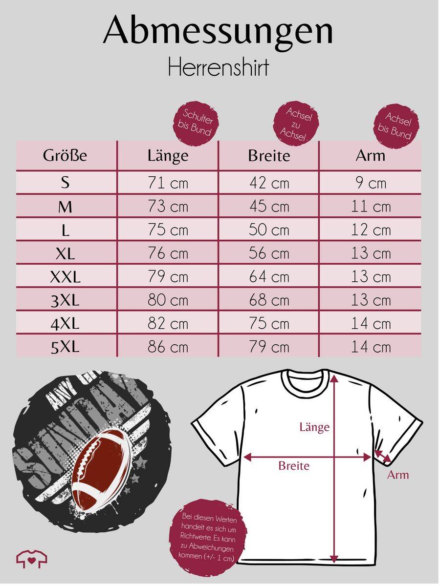 Shirtracer Any Given Sunday Football Shirts & Mehr Shirtracer