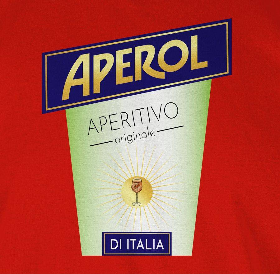 Shirtracer Aperol Kostüm Flaschen Verkleidung Aperol: Tshirt Rucksack Shirtracer