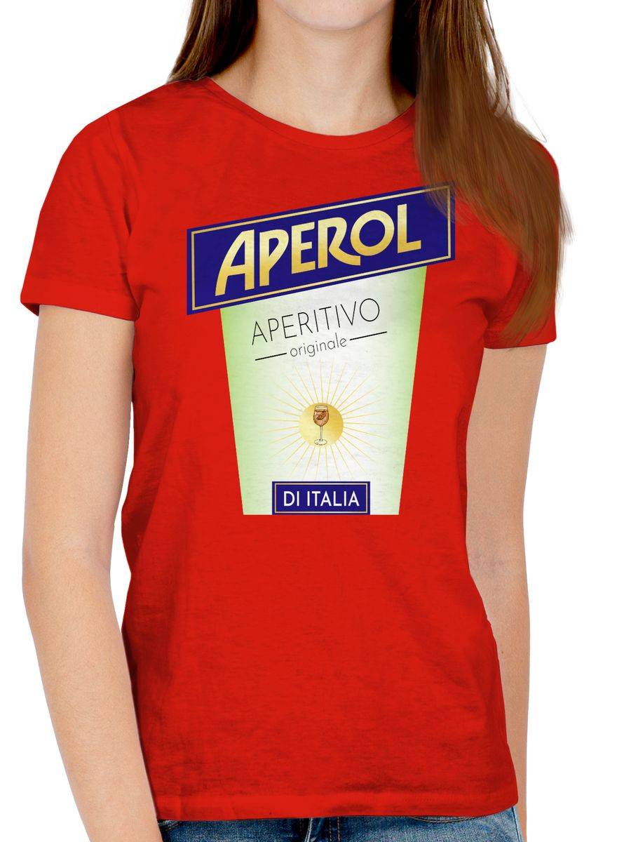 Shirtracer Aperol Kostüm Flaschen Verkleidung Aperol: Tshirt Rucksack Shirtracer