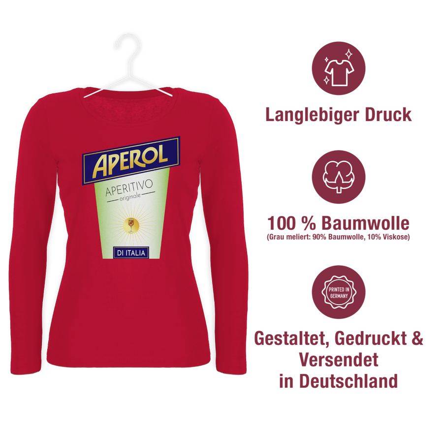 Shirtracer Aperol Kostüm Flaschen Verkleidung Aperol: Tshirt Rucksack Shirtracer