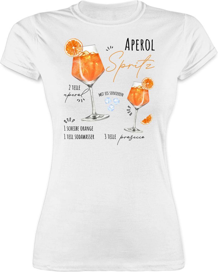 Shirtracer Aperol Spritz Rezept Lustig Geschenk Aperolfan Aperol Fanartikel Shirts & Mehr Shirtracer