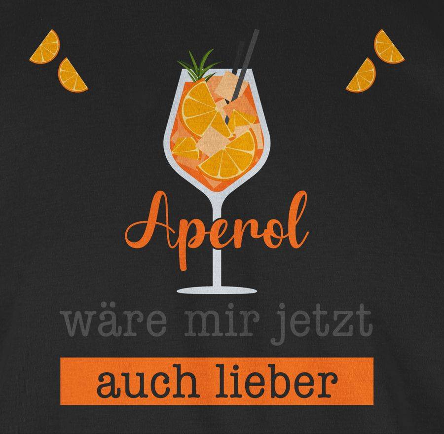 Shirtracer Aperol Wäre Mir Jetzt Auch Lieber - Apreol Geschenk Lustig: T-Shirt Turnbeutel Shirtracer