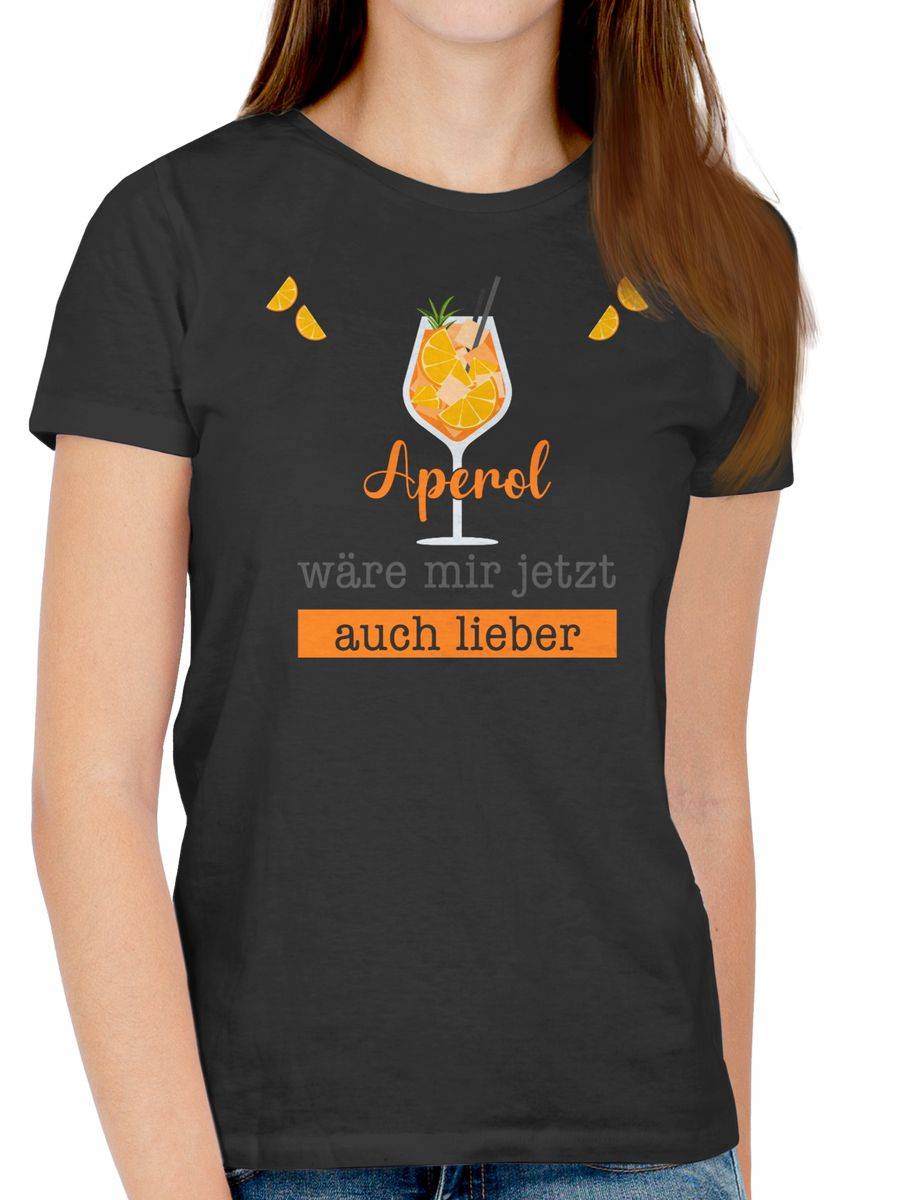 Shirtracer Aperol Wäre Mir Jetzt Auch Lieber - Apreol Geschenk Lustig: T-Shirt Turnbeutel Shirtracer