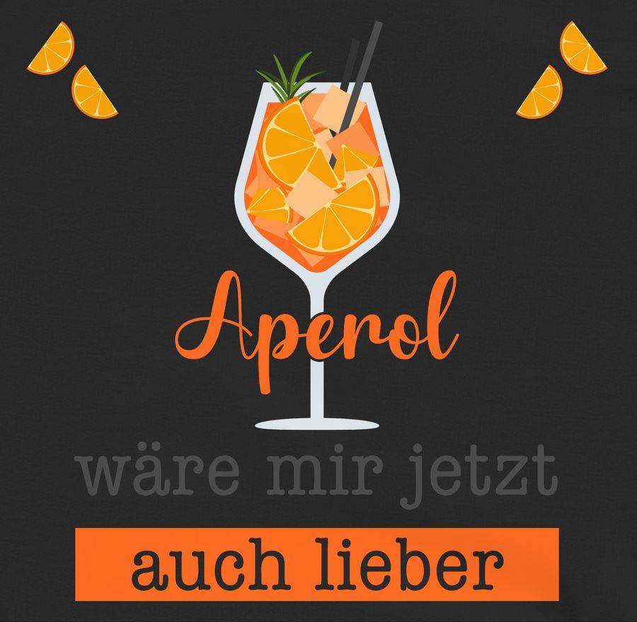 Shirtracer Aperol Wäre Mir Jetzt Auch Lieber - Apreol Geschenk Lustig: T-Shirt Turnbeutel Shirtracer