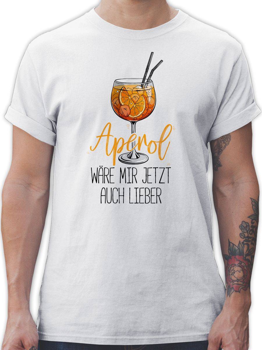 Shirtracer Aperol wäre mir jetzt auch lieber - Lustige Geschenke Aperol Shirts & Mehr Shirtracer