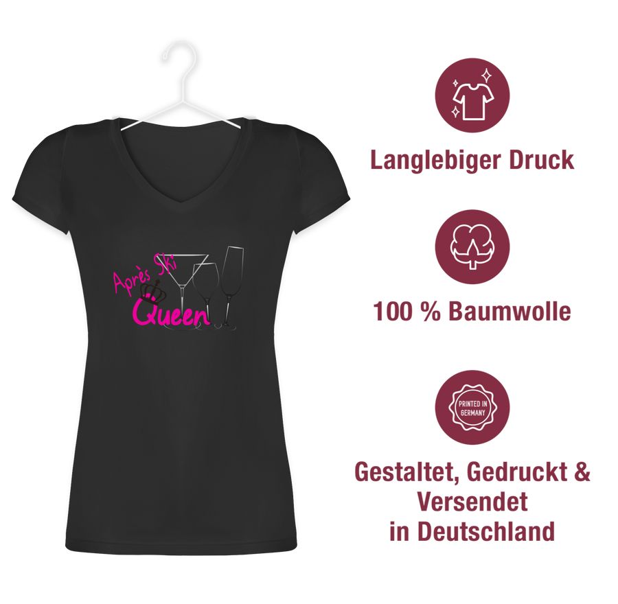 Shirtracer Après Ski Queen - Gläser: Tshirt Rucksack Shirtracer