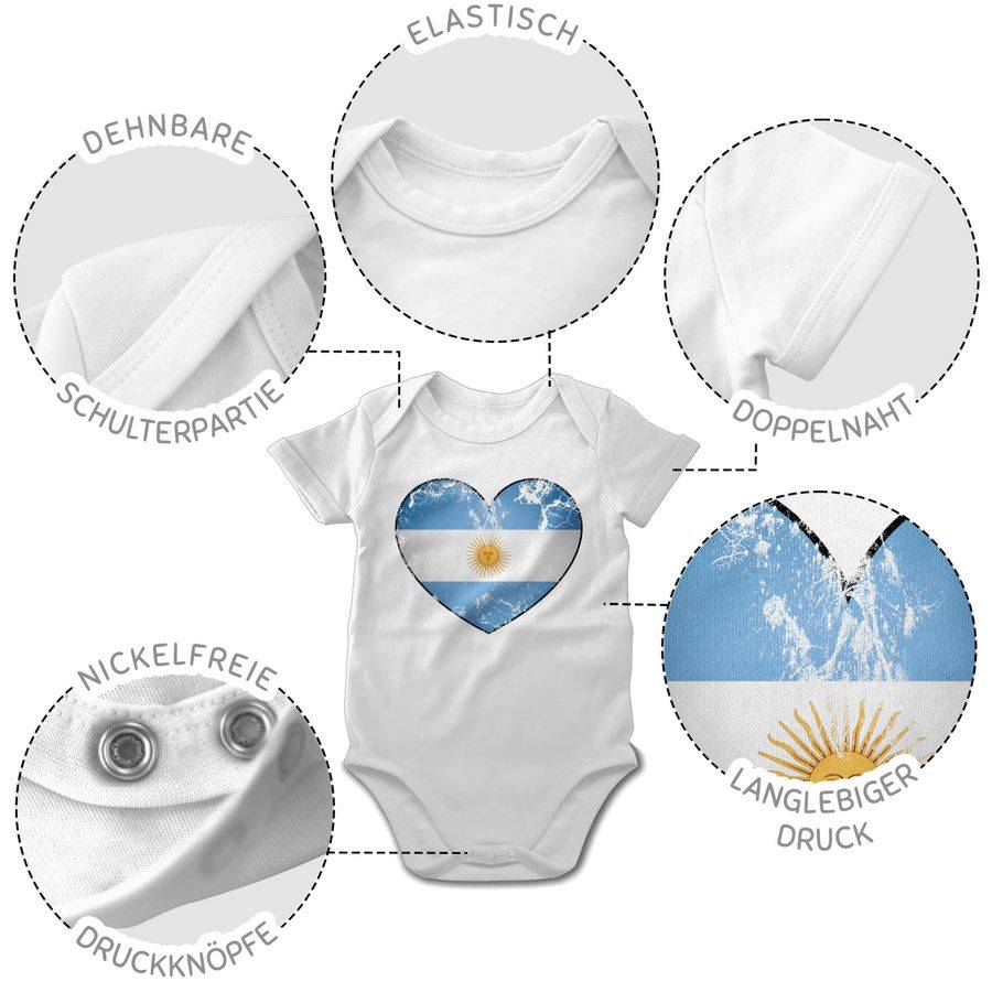 Shirtracer Argentinien Vintage Herz Shirts & Mehr Shirtracer