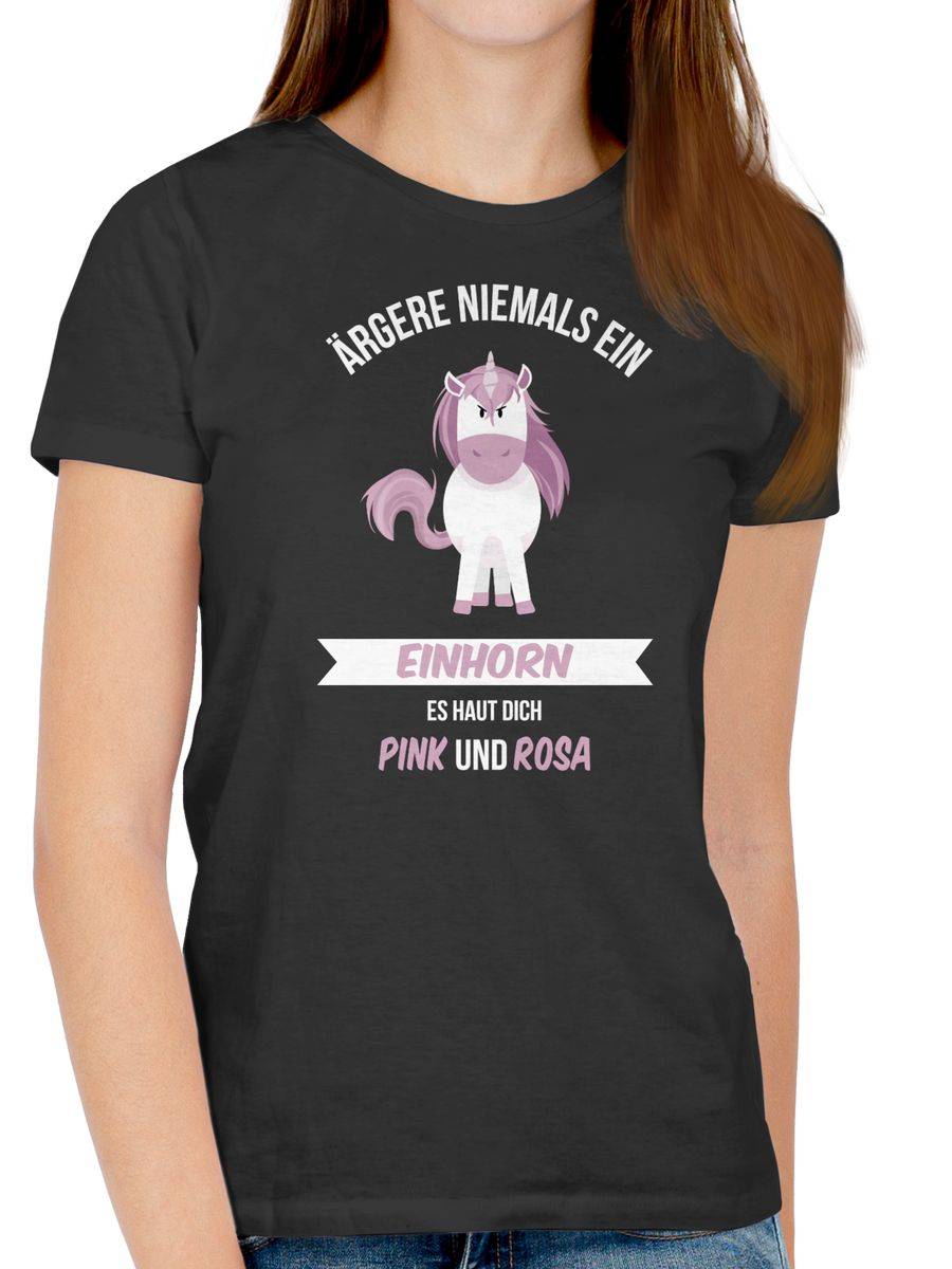 Shirtracer Ärgere Niemals Ein Einhorn Es Haut Dich Pink Und Rosa Shirts & Mehr Shirtracer