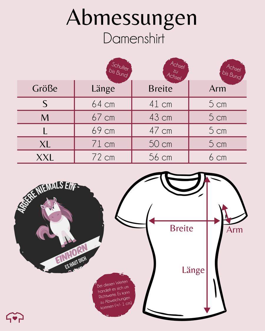 Shirtracer Ärgere Niemals Ein Einhorn Es Haut Dich Pink Und Rosa Shirts & Mehr Shirtracer
