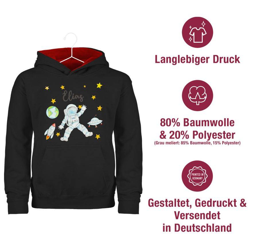 Shirtracer Astronaut Kinder Raumfahrt Weltraum Planet Geschenk Shirts & Mehr Shirtracer