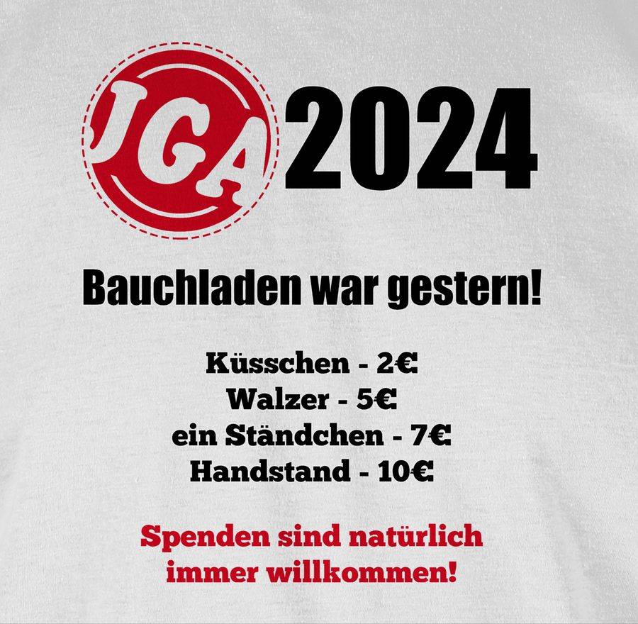 Shirtracer Aufgaben Der Braut - Bezahlen - Bauchladen War Gestern: T-Shirt Turnbeutel Shirtracer