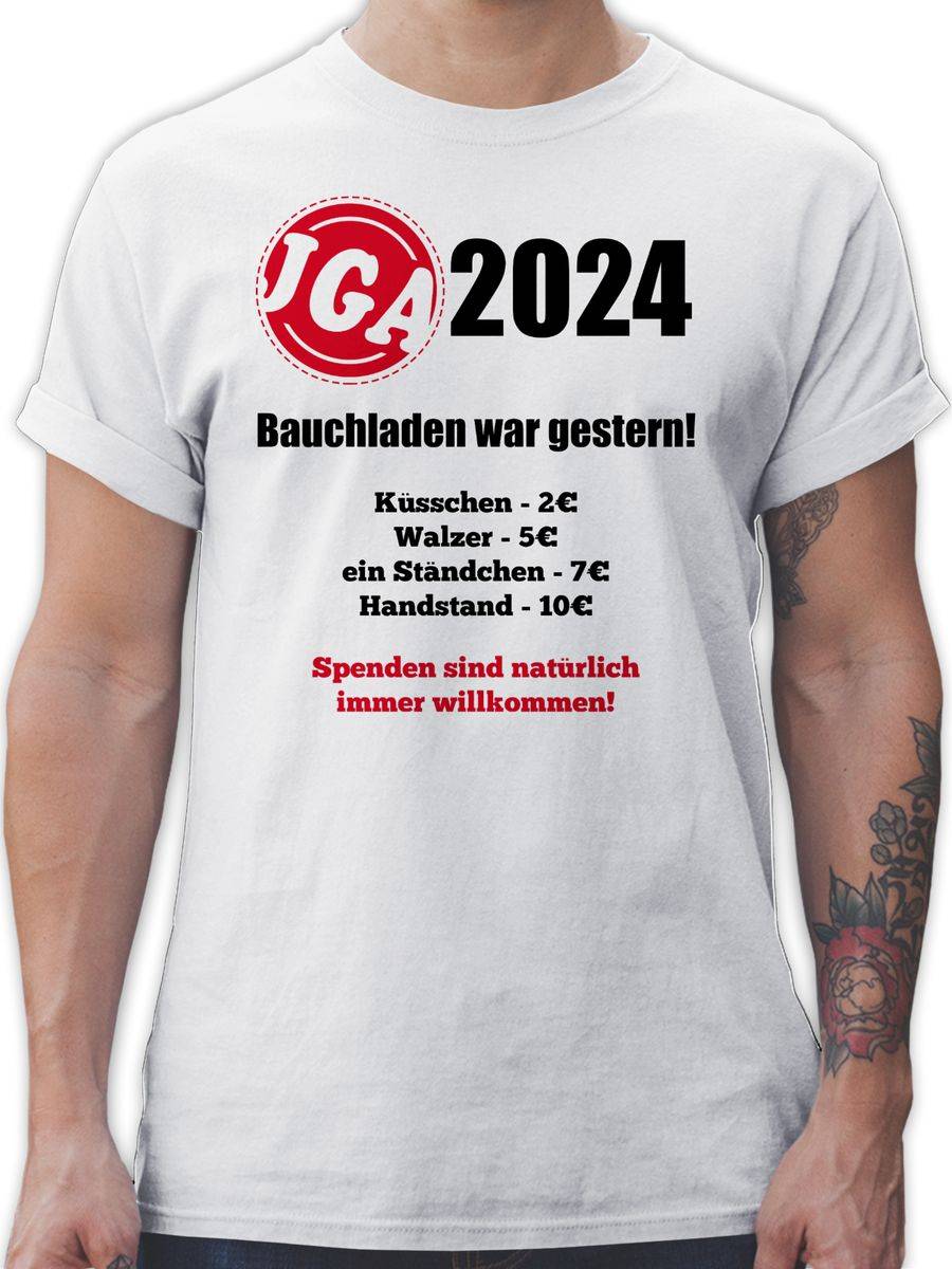 Shirtracer Aufgaben der Braut - Bezahlen - Bauchladen war gestern: T-Shirt Turnbeutel Shirtracer