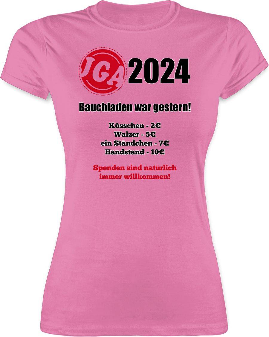 Shirtracer Aufgaben der Braut - Bezahlen - Bauchladen war gestern: T-Shirt Turnbeutel Shirtracer