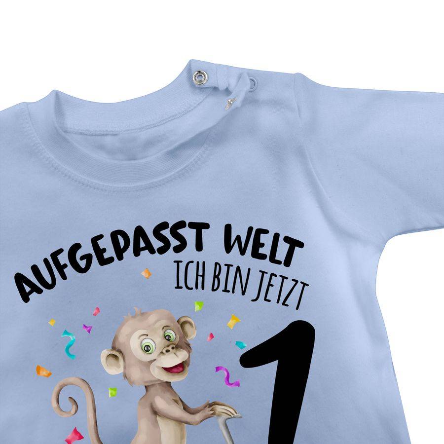 Shirtracer Aufgepasst Welt - Ich Bin Jetzt 1 - Affe Mit Name Zum Ersten Shirts & Mehr Shirtracer