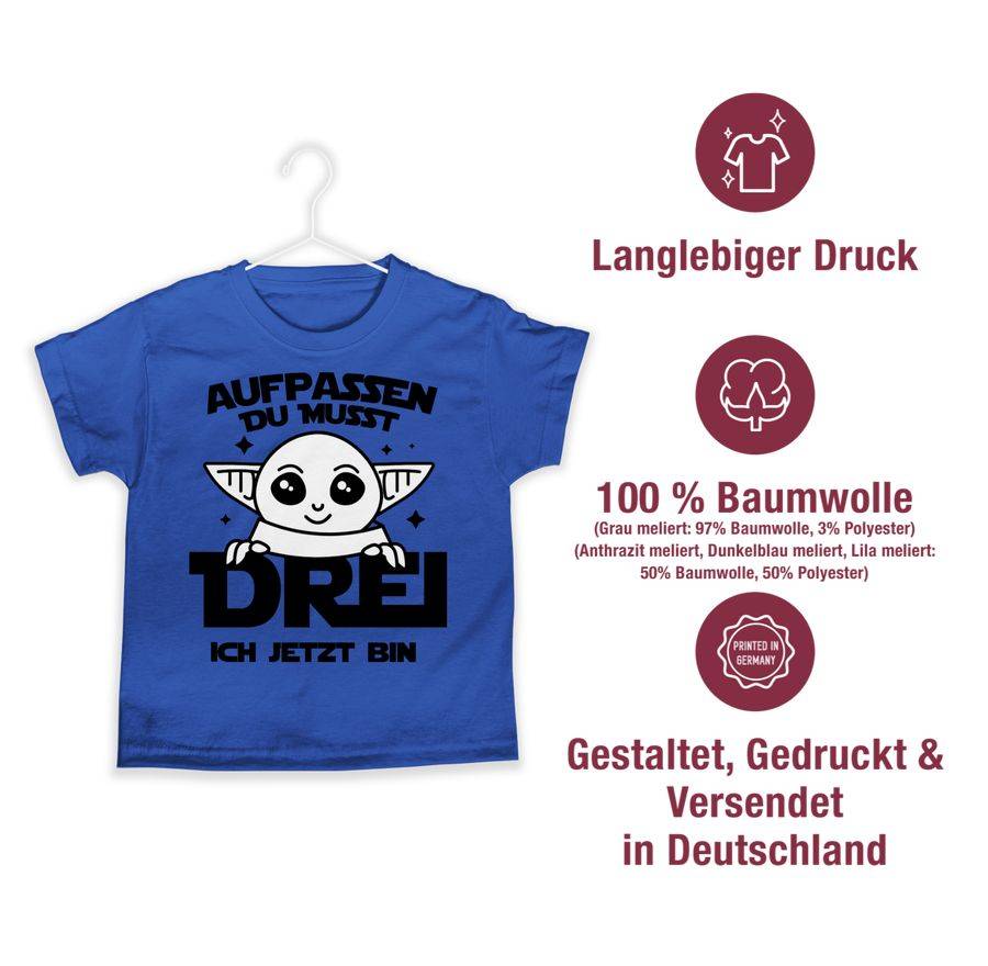 Shirtracer Aufpassen Du Musst Drei Ich Jetzt Bin - Parodie - Schwarz Shirts & Mehr Shirtracer