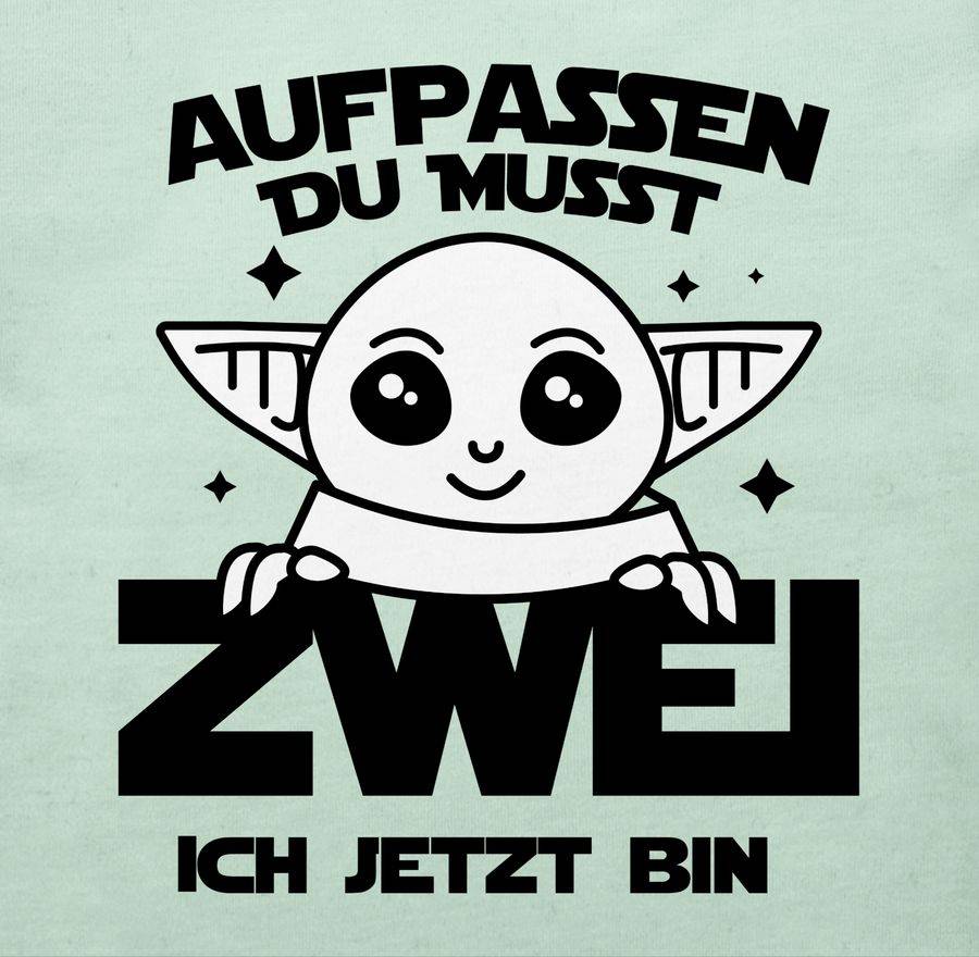 Shirtracer Aufpassen Du Musst Zwei Ich Jetzt Bin - Parodie - Schwarz: Tshirt Turnbeutel Shirtracer