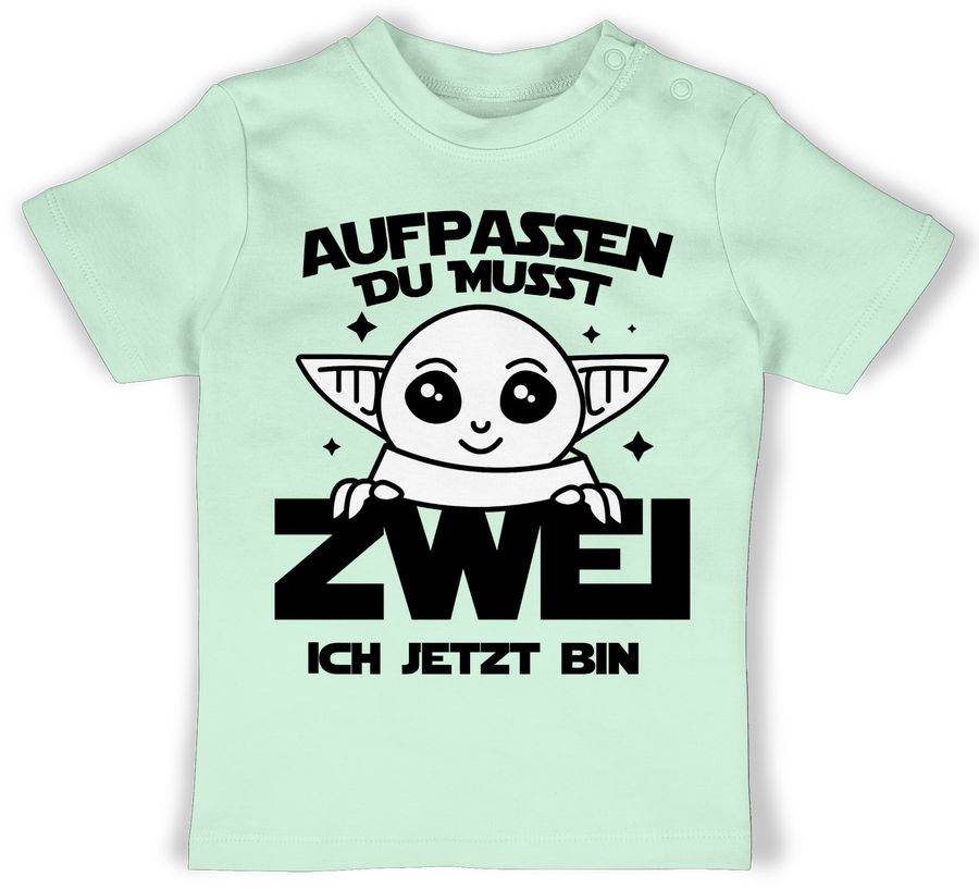 Shirtracer Aufpassen du musst zwei ich jetzt bin - Parodie - schwarz: Tshirt Turnbeutel Shirtracer