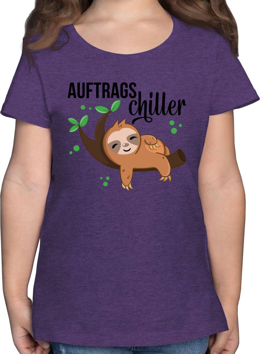 Shirtracer Auftragschiller mit Faultier schwarz: Tshirt Rucksack Shirtracer