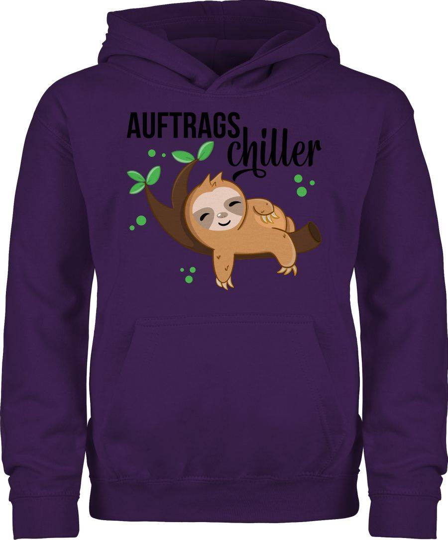 Shirtracer Auftragschiller mit Faultier schwarz: Tshirt Rucksack Shirtracer