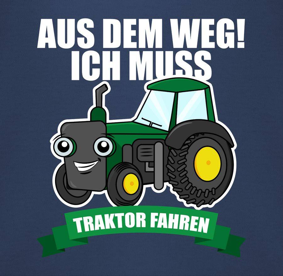 Shirtracer Aus Dem Weg Ich Muss Traktor Fahren Grün/weiß Shirts & Mehr Shirtracer