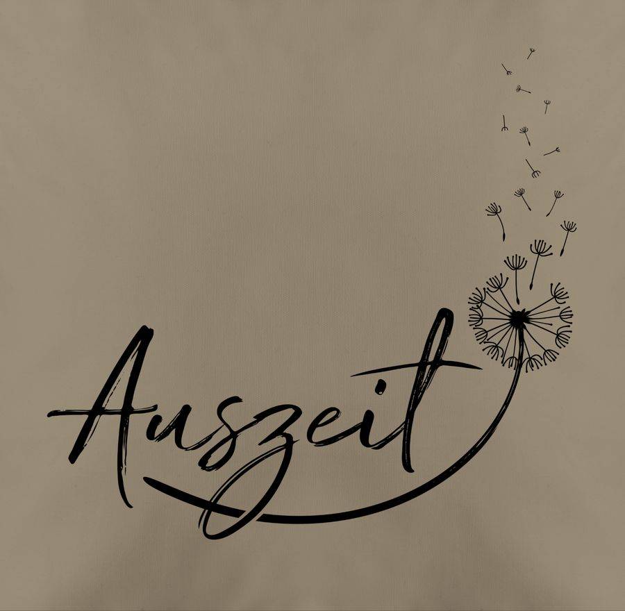 Shirtracer Auszeit Entspannung Relaxen Pusteblume: Tshirt Turnbeutel Shirtracer