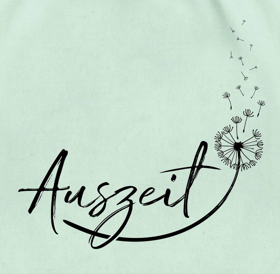 Shirtracer Auszeit Entspannung Relaxen Pusteblume: Tshirt Turnbeutel Shirtracer