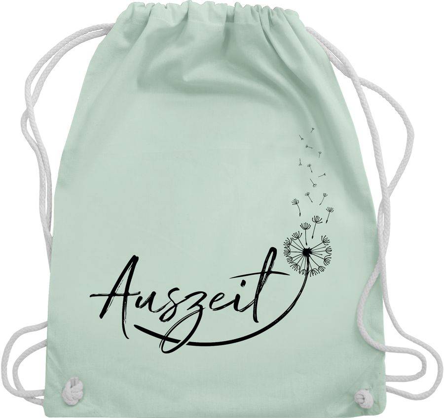 Shirtracer Auszeit Entspannung Relaxen Pusteblume: Tshirt Turnbeutel Shirtracer