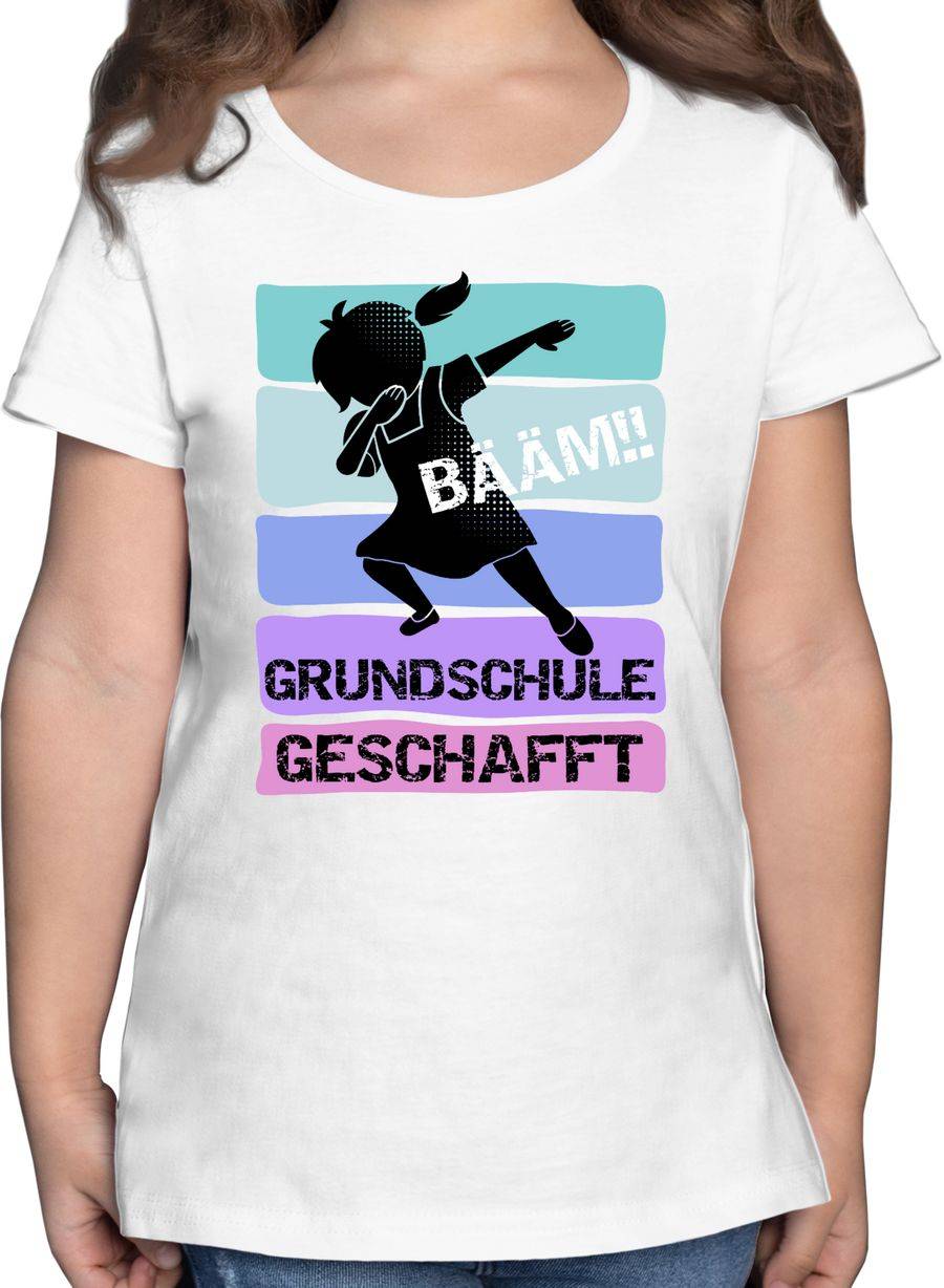 Shirtracer Bääm!! Grundschule geschafft Mädchen: T-Shirt Rucksack Shirtracer