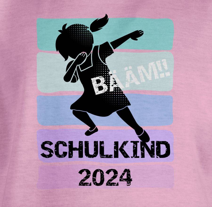 Shirtracer Bääm!! Schulkind 2024 Mädchen Shirts & Mehr Shirtracer