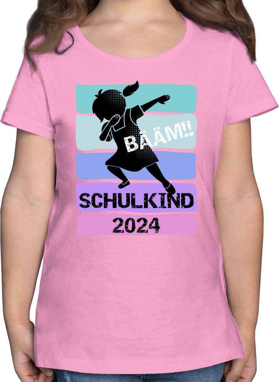 Shirtracer Bääm!! Schulkind 2024 Mädchen Shirts & Mehr Shirtracer